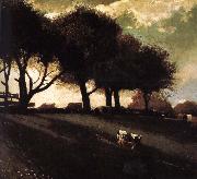 Winslow Homer The dawn in New York Leeds oil